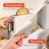 bella 2 Slice Slim Toaster, Fits-anywhere™ Kitchenware, 6 Setting Shade Control with Reheat & Cancel Buttons, Removable Crumb Tray, 10” Long Slot, Anti Jam & Auto Shutoff, 900 Watt, Oatmilk - Image 4