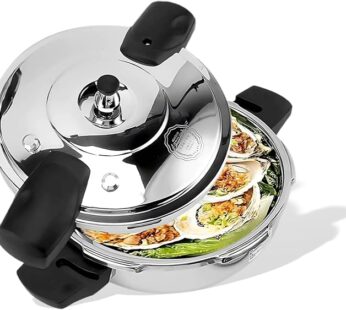 Compact Small Pressure Cooker, 3.17 Quart Stainless Steel Pressure Cooker with Safety Valve 80kpa Safe Explosion Mini Cooker for Gas Stove Induction Cooker