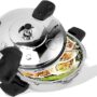 Compact Small Pressure Cooker, 3.17 Quart Stainless Steel Pressure Cooker with Safety Valve 80kpa Safe Explosion Mini Cooker for Gas Stove Induction Cooker