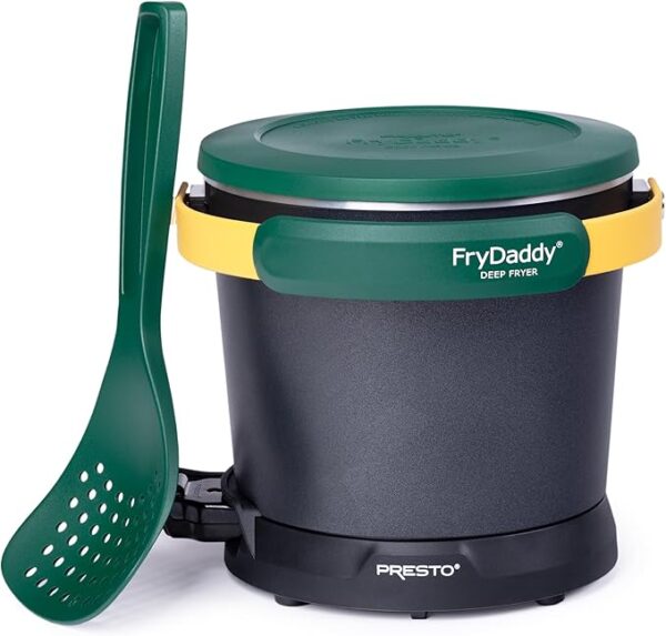 Presto 05427 FryDaddy Electric Deep Fryer, Green/Gold - Image 4