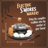 Nostalgia Tabletop Indoor Electric S'mores Maker - Smores Kit With Marshmallow Roasting Sticks and 4 Trays for Graham Crackers, Chocolate, and Marshmallows - Movie Night Supplies - Black - Image 5
