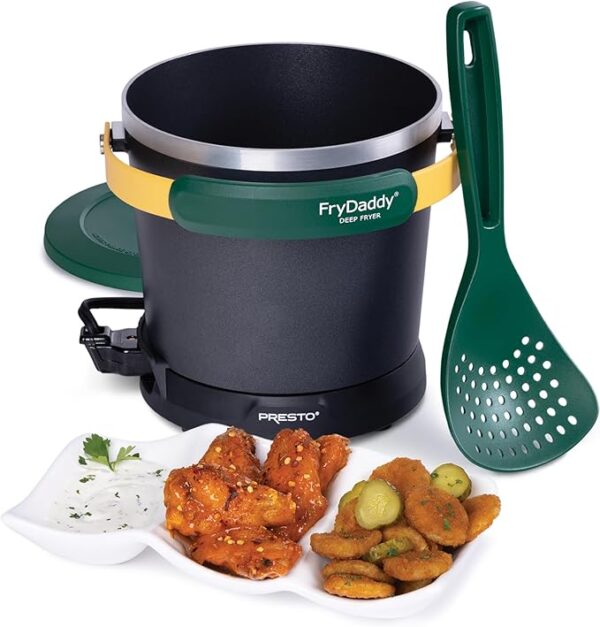Presto 05427 FryDaddy Electric Deep Fryer, Green/Gold - Image 2