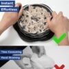 Chicken Shredder Tool Twist for Kitchen, Manual Chicken Breast Grinder Machine for Ground Food, Meat & Vegetables (Elegant Black) - Image 2