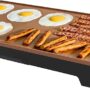 BELLA XL Electric Ceramic Titanium Griddle, Make 15 Eggs At Once, Healthy-Eco Non-stick Coating, Hassle-Free Clean Up, Large Submersible Cooking Surface, 12" x 22", Copper/Black