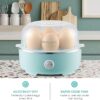 Elite Gourmet EGC115M Easy Egg Cooker Electric 7-Egg Capacity, Soft, Medium, Hard-Boiled Egg Cooker with Auto Shut-Off, Measuring Cup Included, BPA Free, Retro Mint - Image 4