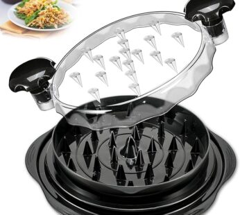 Chicken Shredder Tool Twist for Kitchen, Manual Chicken Breast Grinder Machine for Ground Food, Meat & Vegetables (Elegant Black)