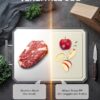 SNOWCLAD Stainless Steel Cutting Board,Double Sided Steel Cutting Boards for kitchen,Stainless Steel/Wheat straw pp Large Board for meat,non toxic Chopping,16 * 11 Inch,Dishwasher Safe - Image 5