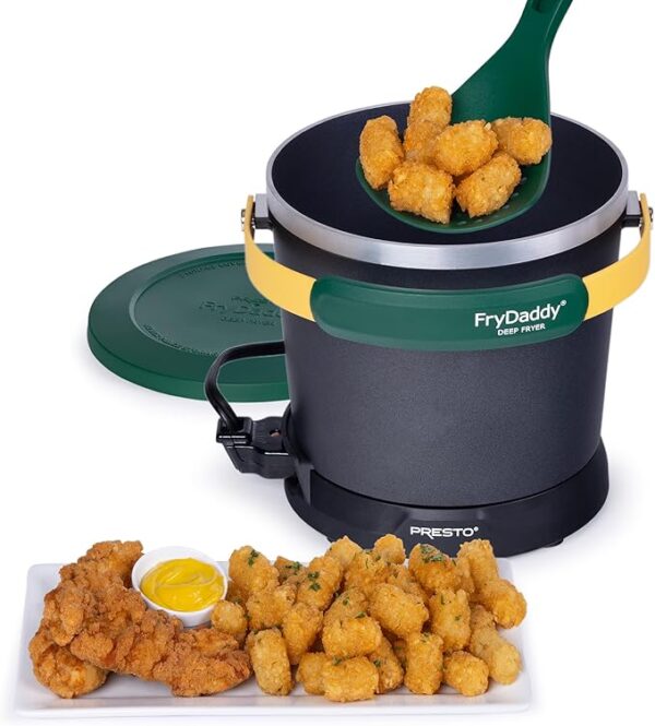 Presto 05427 FryDaddy Electric Deep Fryer, Green/Gold - Image 5