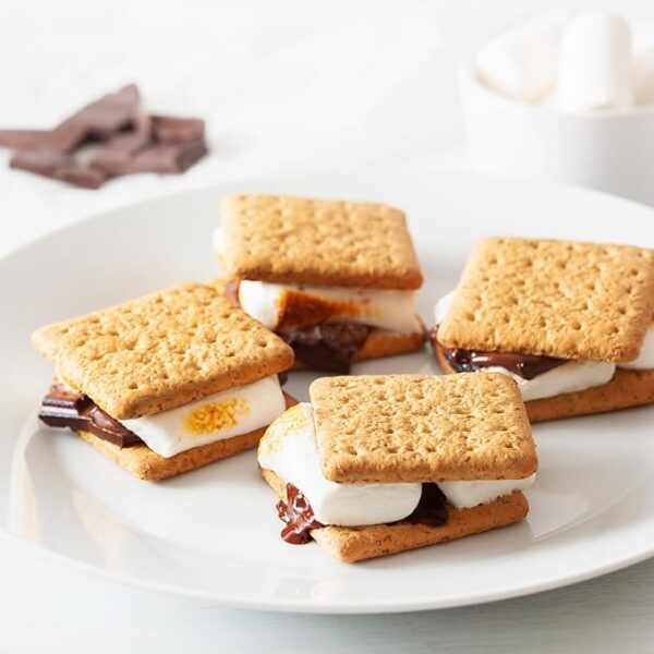 Nostalgia Tabletop Indoor Electric S'mores Maker - Smores Kit With Marshmallow Roasting Sticks and 4 Trays for Graham Crackers, Chocolate, and Marshmallows - Movie Night Supplies - Black - Image 2