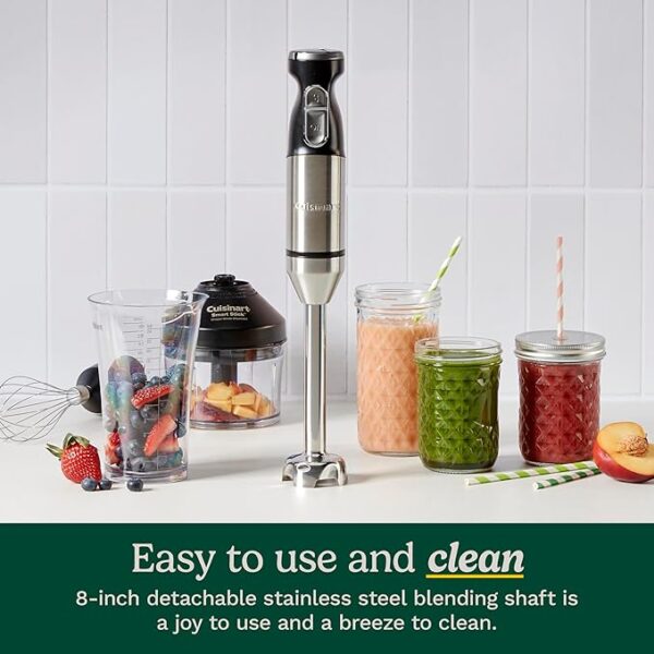 Cuisinart CSB-179 Smart Stick Variable Speed Hand Blender, Stainless Steel - Image 4