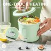 Hot Pot Electric, 1L Mini Ramen Cooker, 450W Rapid Noodles Cooker, Multifunctional Electric Pot for Cooking Pasta, Soup, Portable Pots with Over-Heating Protection for Dorm, Office, Travel - Image 3