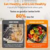Air Fryer 4.2 Qt Oven, 8-in-1 Multicooker with Non-Stick Basket, Air Fryer with Preset Function, Cooker for Healthy and Low-Oil Meals, Convenient Operation - Image 3