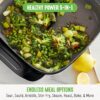 GreenLife12" 5QT Square Electric Skillet, Glass Vented Lid, Ceramic PFAS-Free Nonstick Coated Interior, Adjustable Temperature Control, Cool Touch Handles, Quick Even Heating, Scratch Resistant, Pink - Image 5